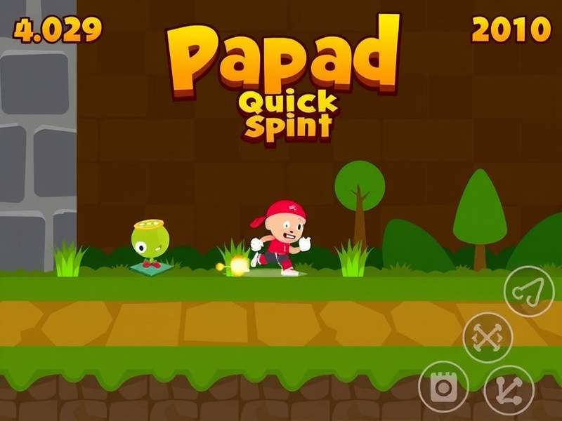 Papad Quick Sprint Gameplay Screen